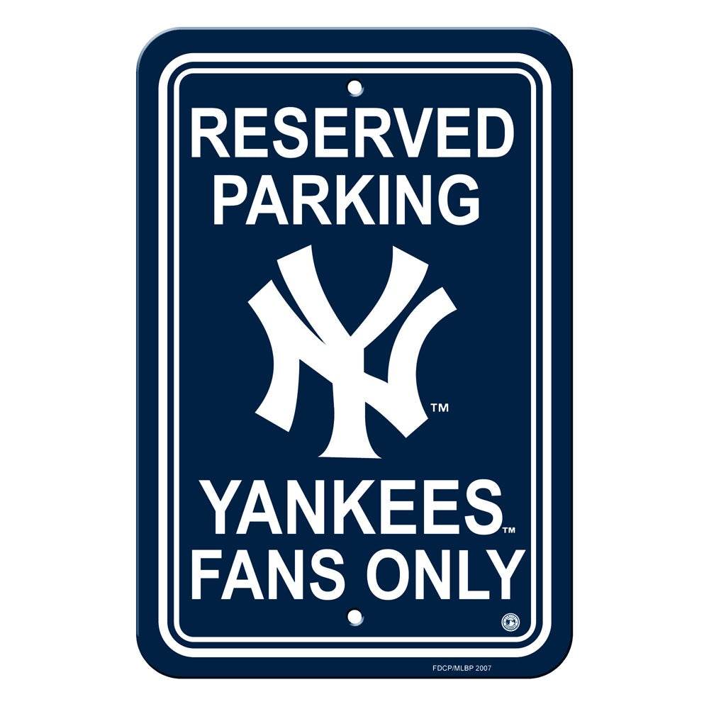 New York Yankees 12x18 Plastic Reserved Parking Sign - ToylandEU