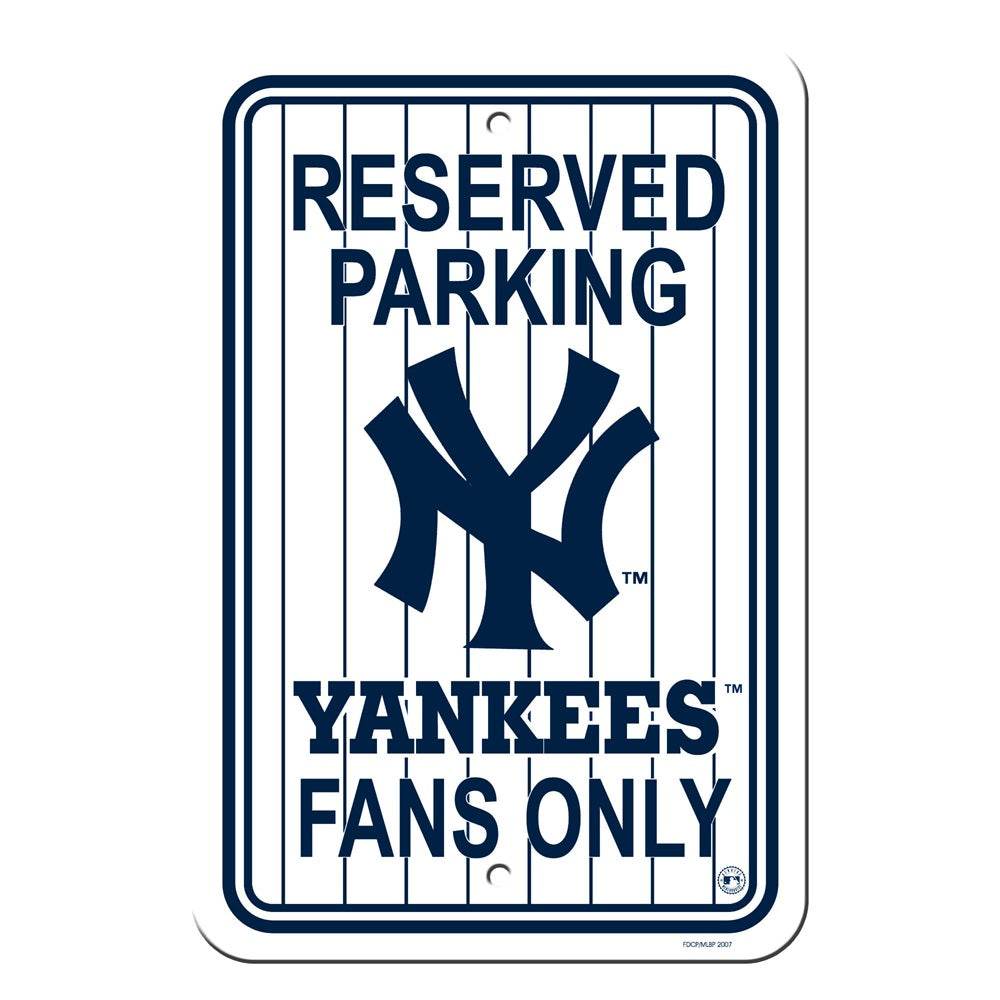 New York Yankees 12x18 Reserved Parking Sign Pinstripes - ToylandEU