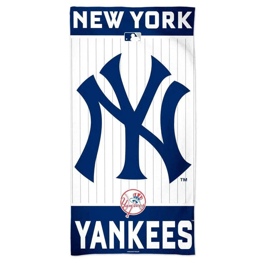  New York Yankees Beach Towel 30x60 Cotton Velour Front -  ToylandEU™