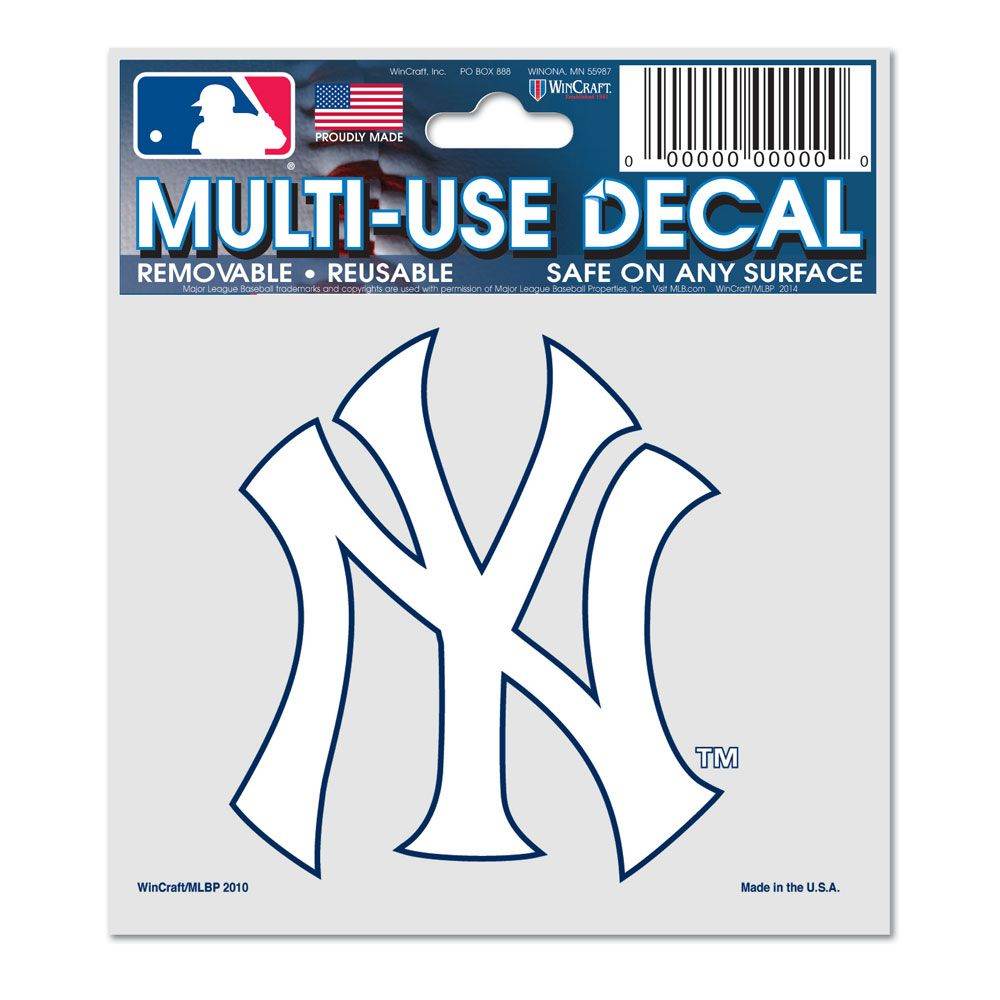 New York Yankees Decal 3X4 Multi Use Outdoor Vinyl - ToylandEU