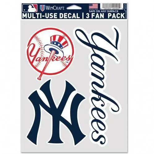  New York Yankees Decal Multi Use 3 Pack Indoor Outdoor -  ToylandEU™