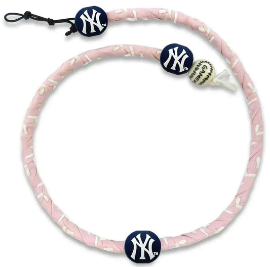  New York Yankees Frozen Rope Baseball Necklace Leather Pink -  ToylandEU™