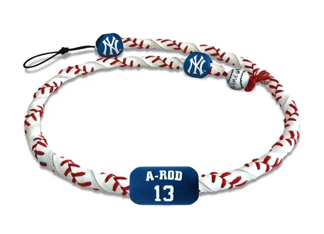  New York Yankees Frozen Rope Necklace Baseball Leather -  ToylandEU™