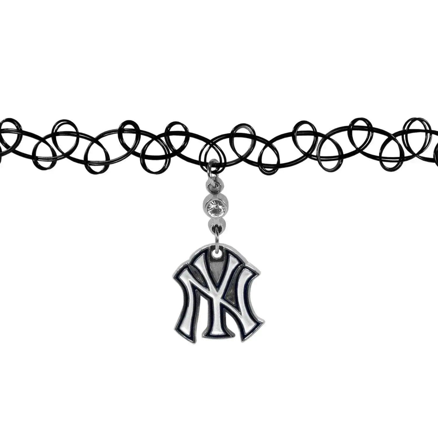  New York Yankees Knotted Choker Necklace With Rhinestones -  ToylandEU™