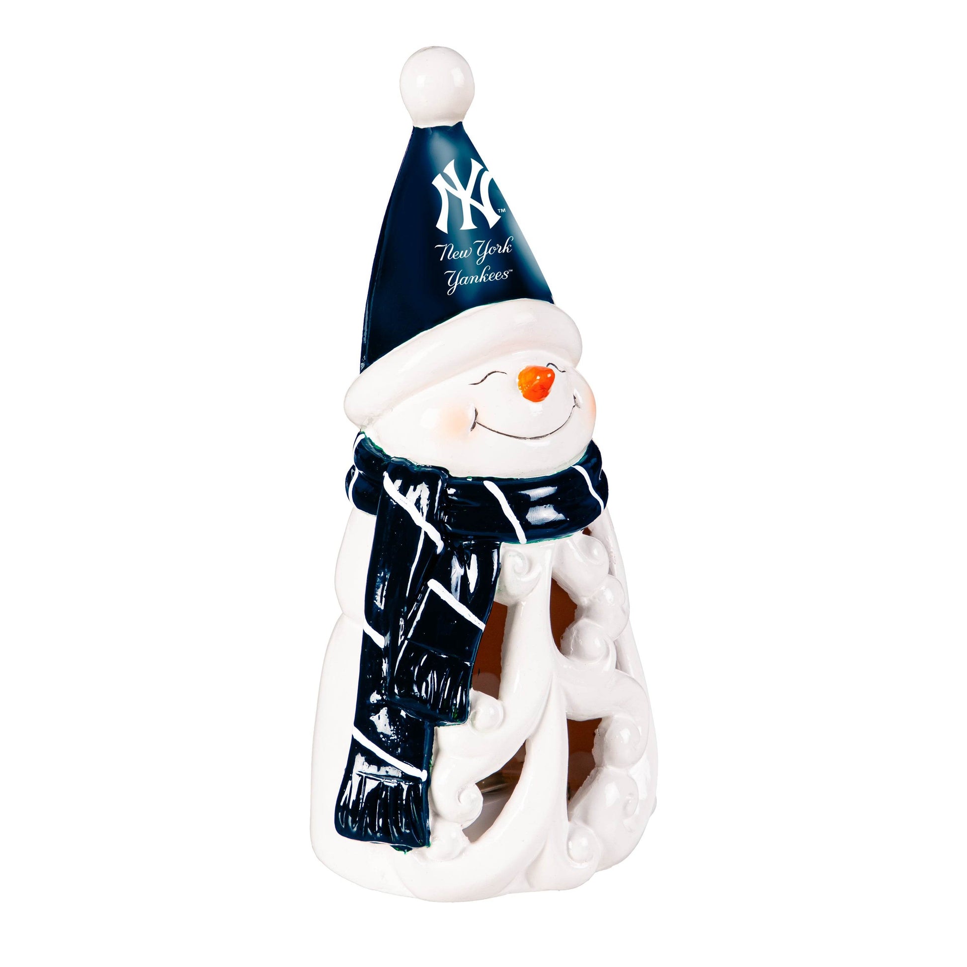 New York Yankees LED Snowman Statue 8 Inch Holiday Decor - ToylandEU