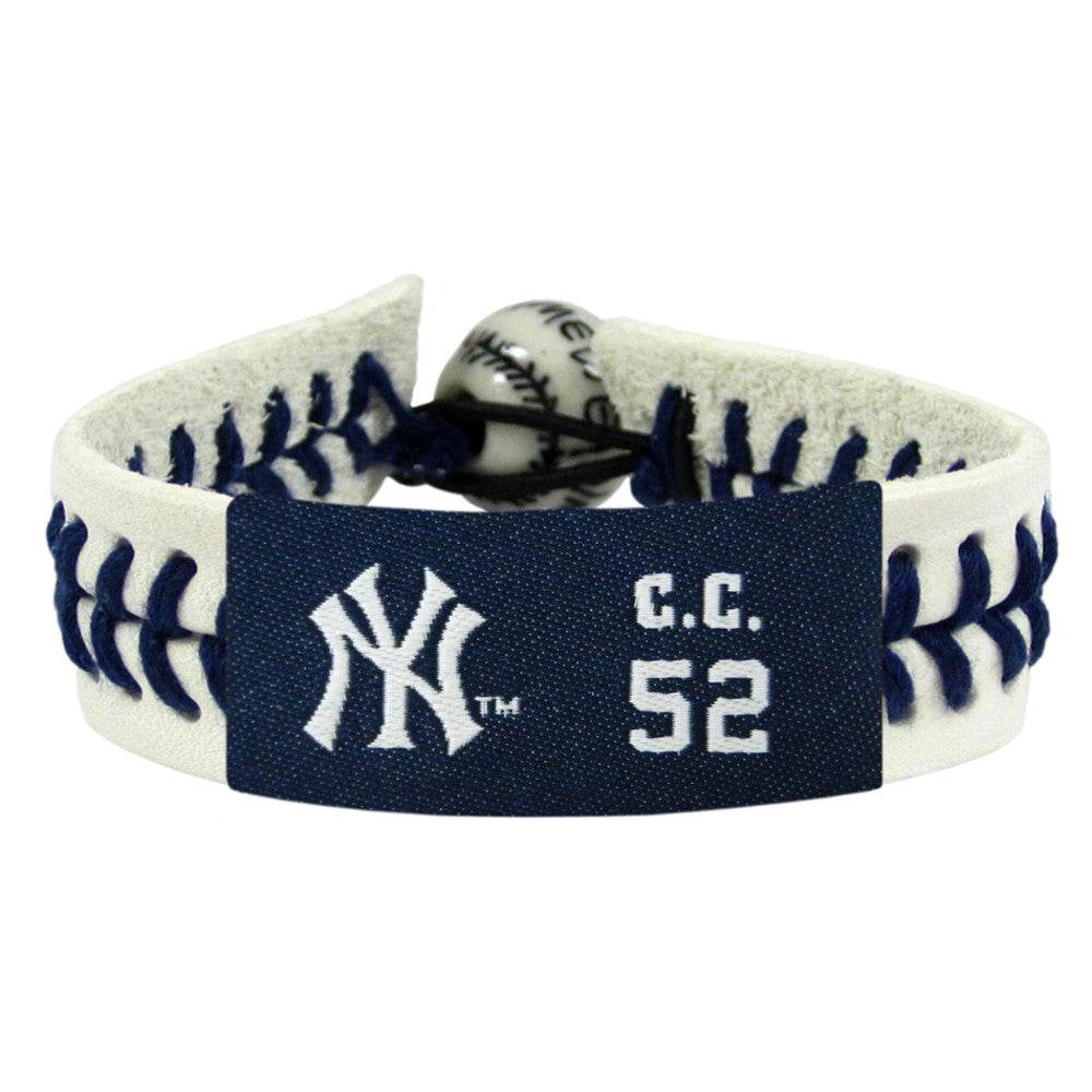 New York Yankees Leather Bracelet With Ceramic Bead - ToylandEU