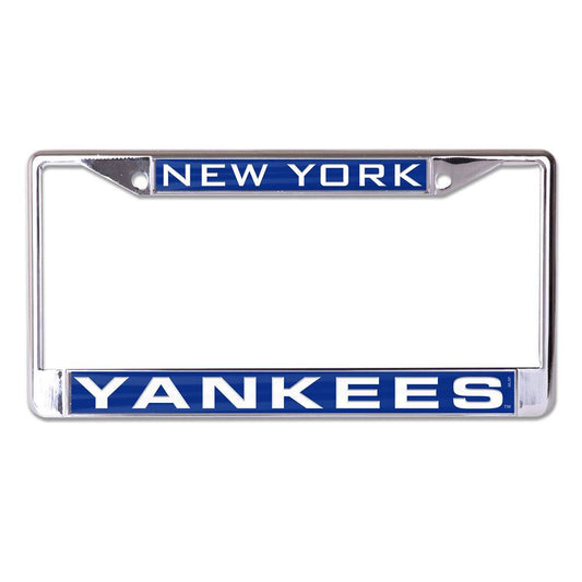 New York Yankees License Plate Frame Inlaid Chrome Finish - ToylandEU
