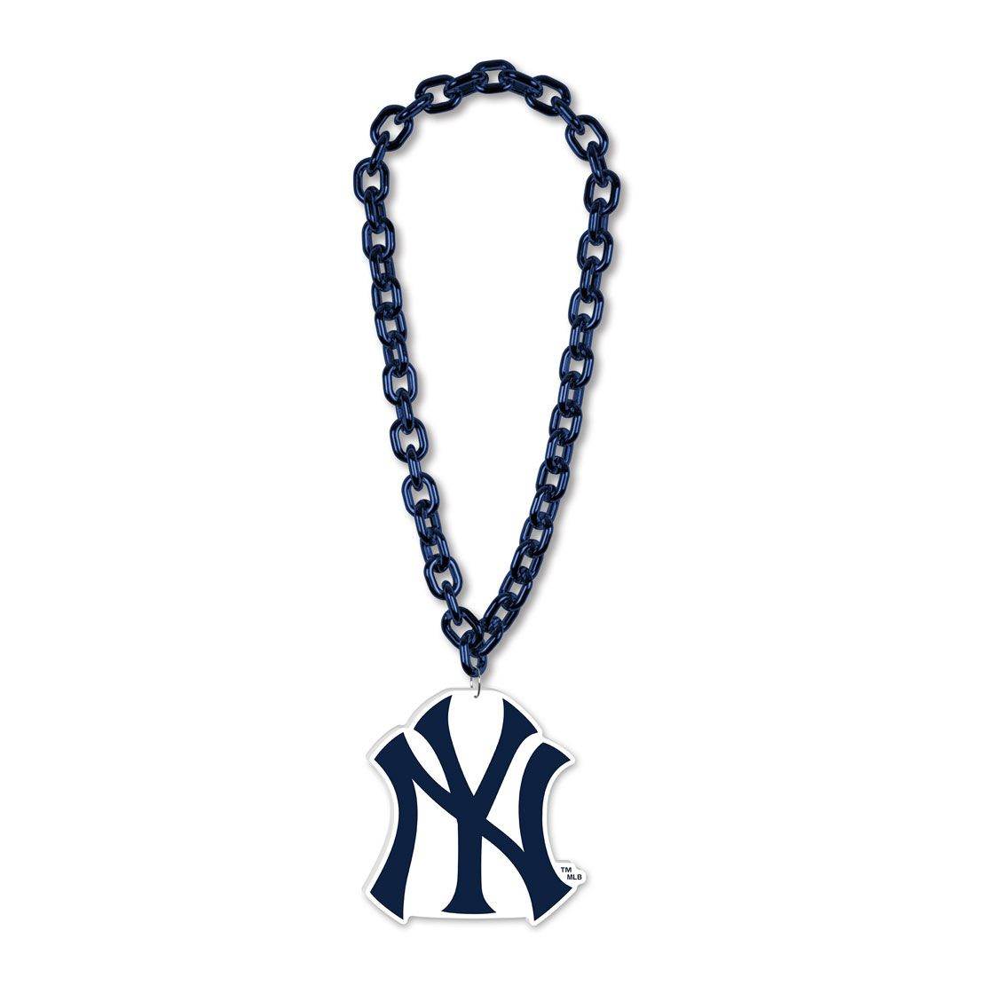 New York Yankees Necklace Big Fan Chain Foam Logo Accessory - ToylandEU