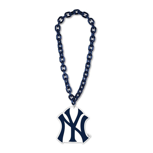 New York Yankees Necklace Big Fan Chain Foam Logo Accessory - ToylandEU
