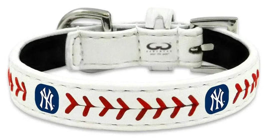  New York Yankees Pet Collar Classic Baseball Leather -  ToylandEU™