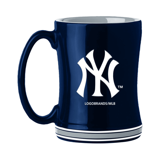 New York Yankees Sculpted Relief Coffee Mug 14oz Team Color - ToylandEU