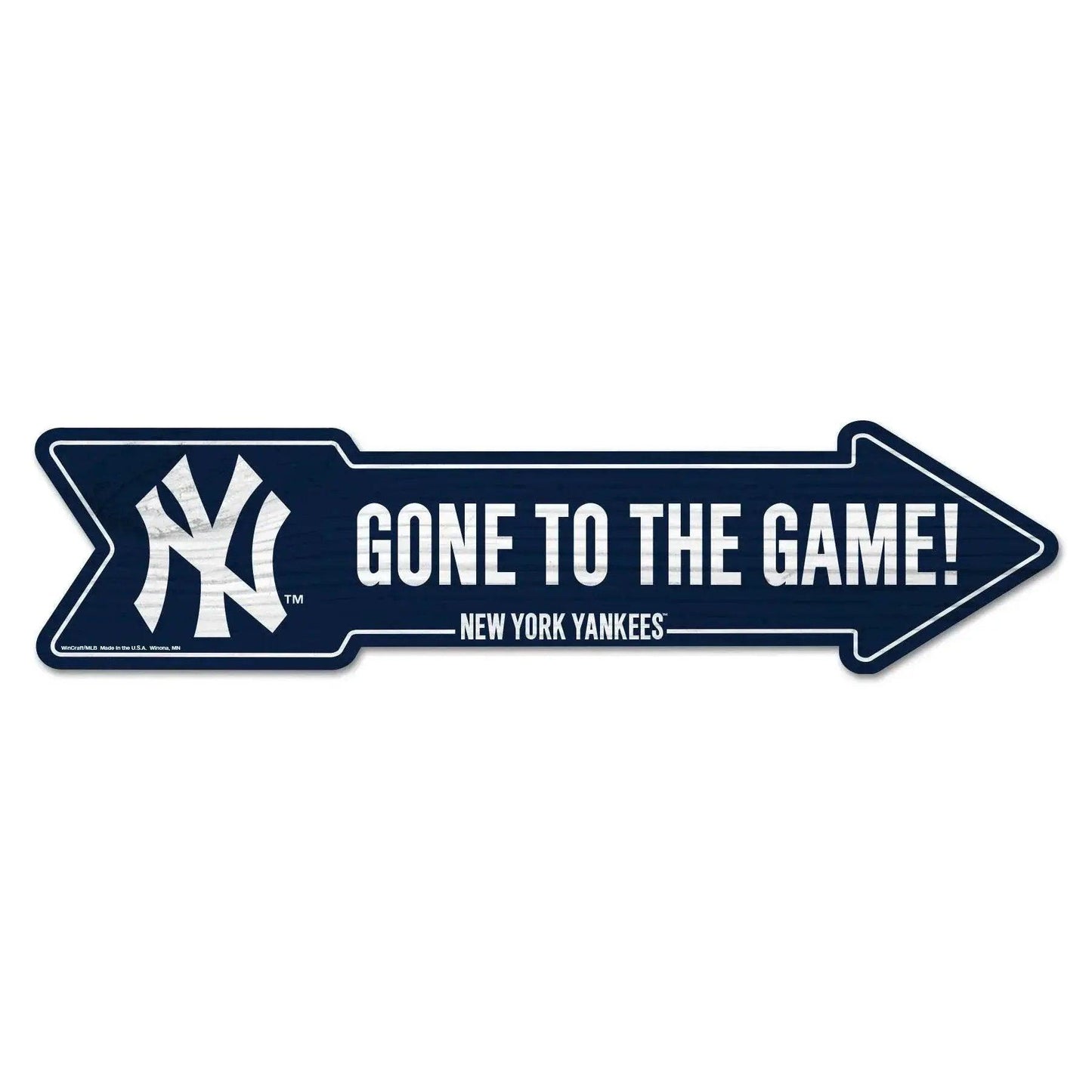  New York Yankees Wood Arrow Sign 6x24 Inches Wall Decor -  ToylandEU™
