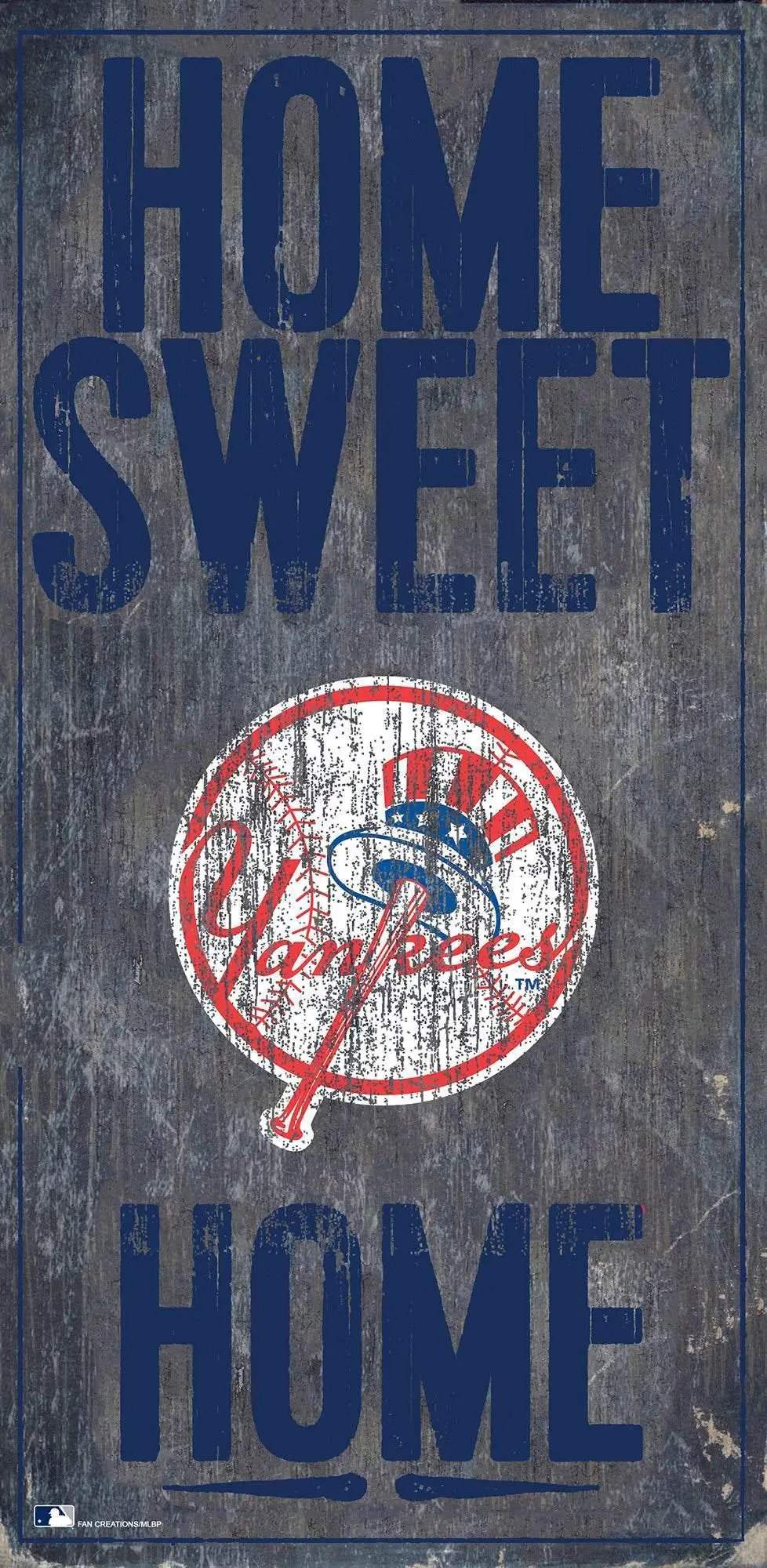 New York Yankees Wood Sign 6x12 Home Sweet Home Rustic -  ToylandEU™