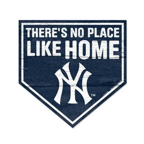 New York Yankees Wood Sign Home Plate Decor for Fans - ToylandEU