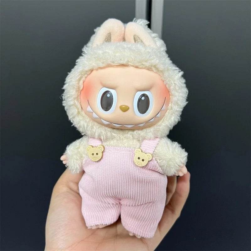 New for 17cm Labubu Dolls Clothes Set Leisure Overalls Gift - ToylandEU