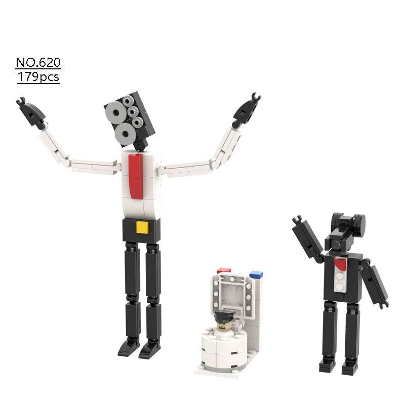 NewMoc Skibidi Toilet Man Building Blocks Camera Speaker Bricks Audio Robot Model Set for Kids and Adults Gift - ToylandEU