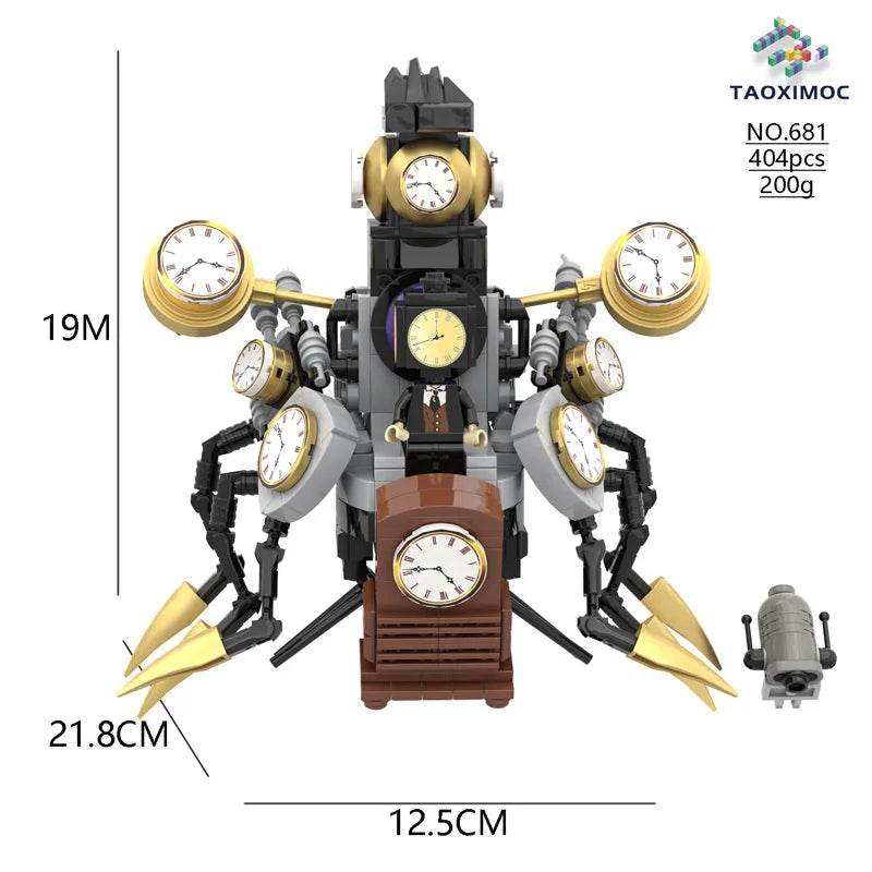 NewMoc Skibidi Toilet Man Building Blocks Camera Speaker Bricks Audio Robot Model Set for Kids and Adults Gift - ToylandEU
