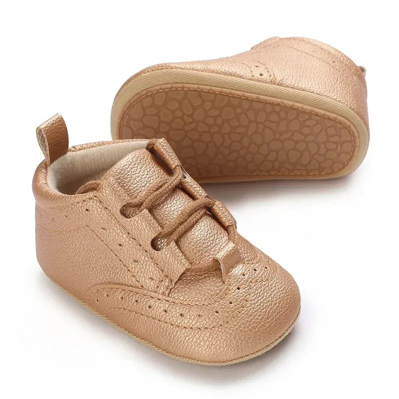 Newborn Baby Boys First Walkers Moccasin Shoes Soft Sole - ToylandEU