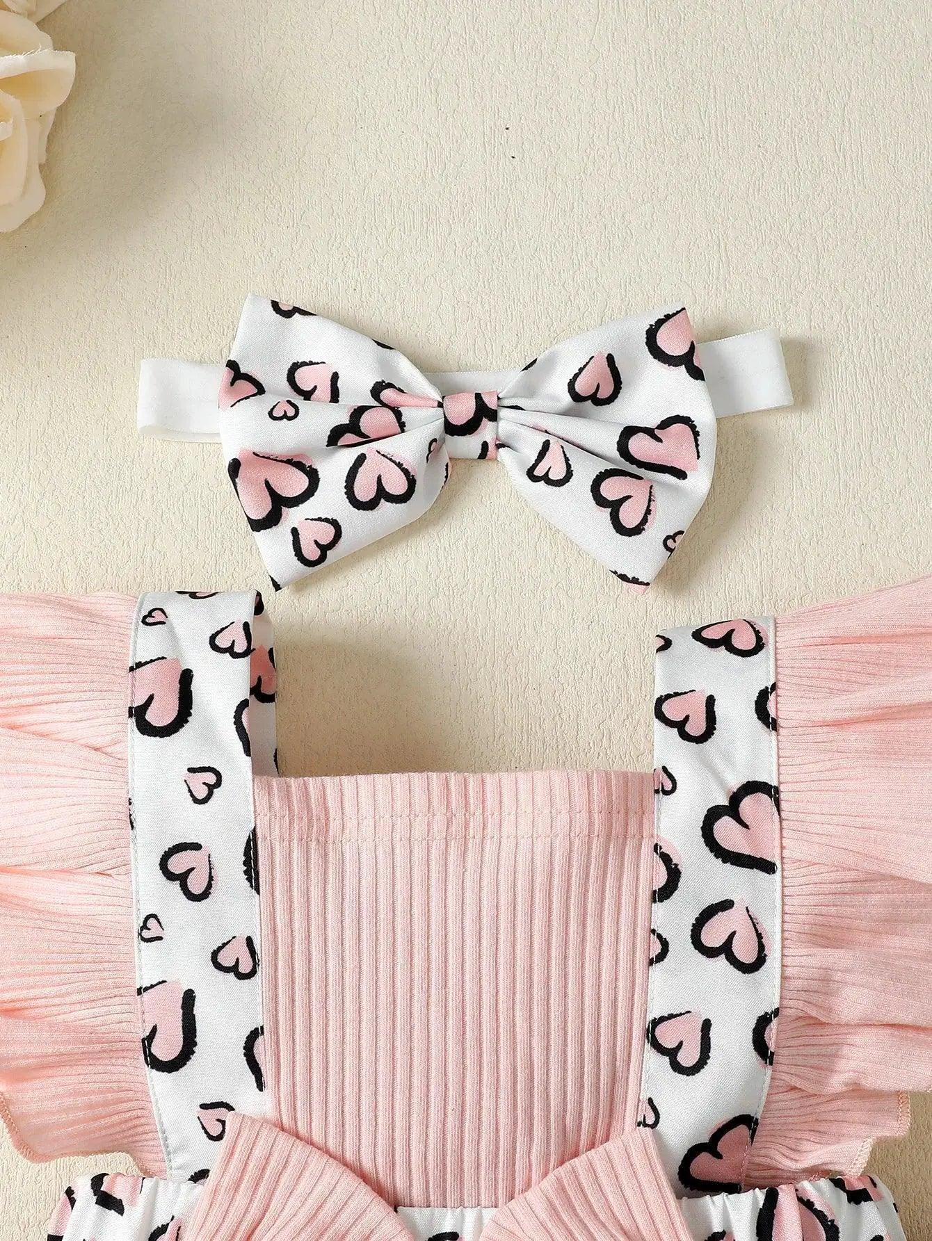  Newborn Baby Girl Dress Flutter Sleeves Print Cotton -  ToylandEU™