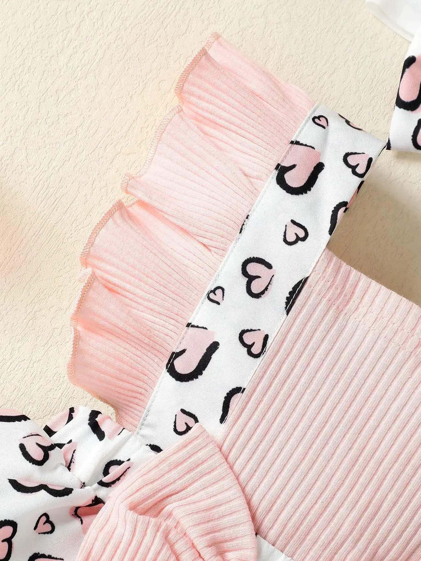 Newborn Baby Girl Dress With Flutter Sleeves Print - ToylandEU