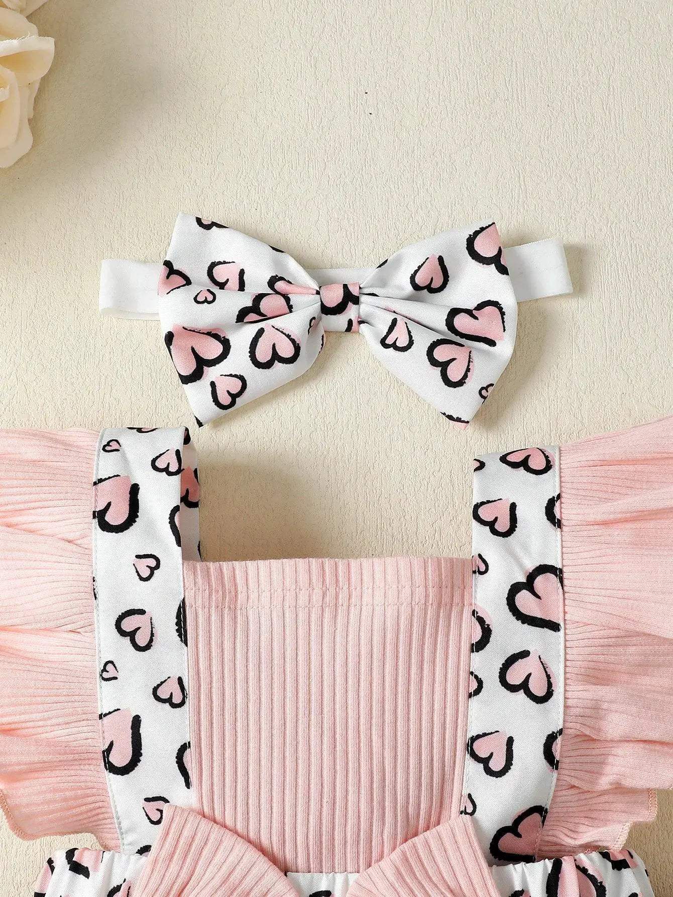 Newborn Baby Girl Dress With Flutter Sleeves Print - ToylandEU