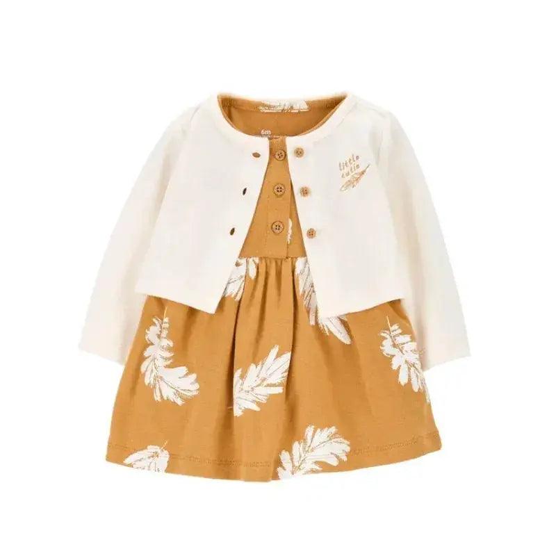  Newborn Baby Girls Floral Button Romper Set Cotton Coat -  ToylandEU™