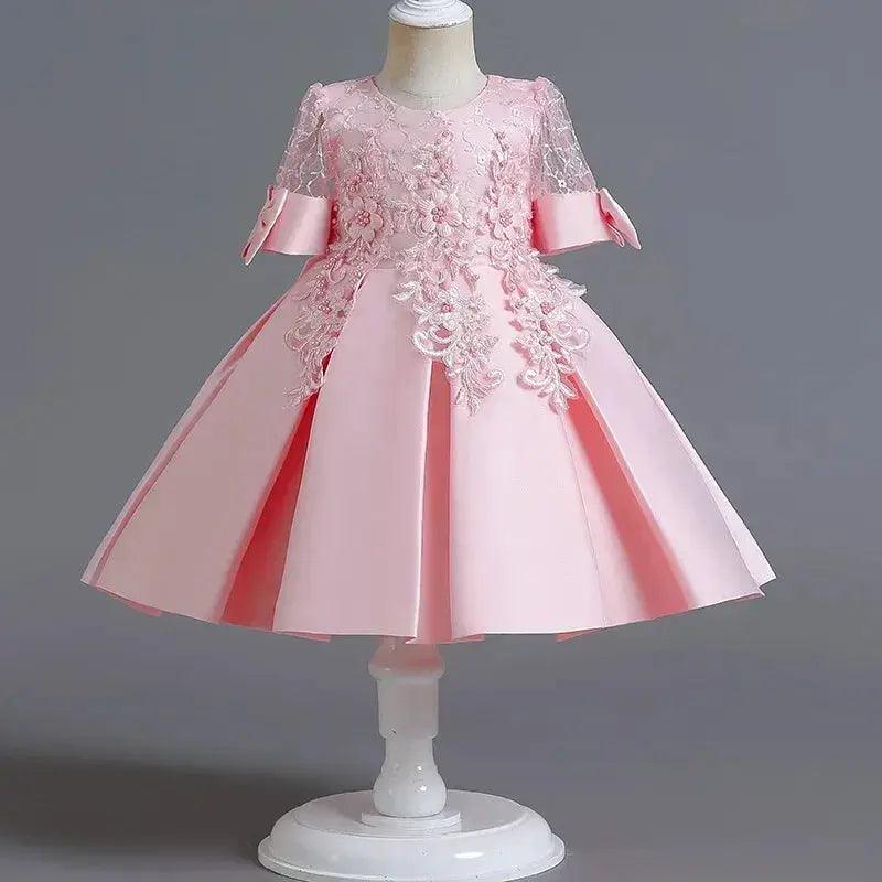  Newborn Baby Pink Lace Dress For Special Occasions -  ToylandEU™