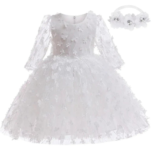  Newborn Baptism Dress Soft Cotton Lace For Baby Girls -  ToylandEU™