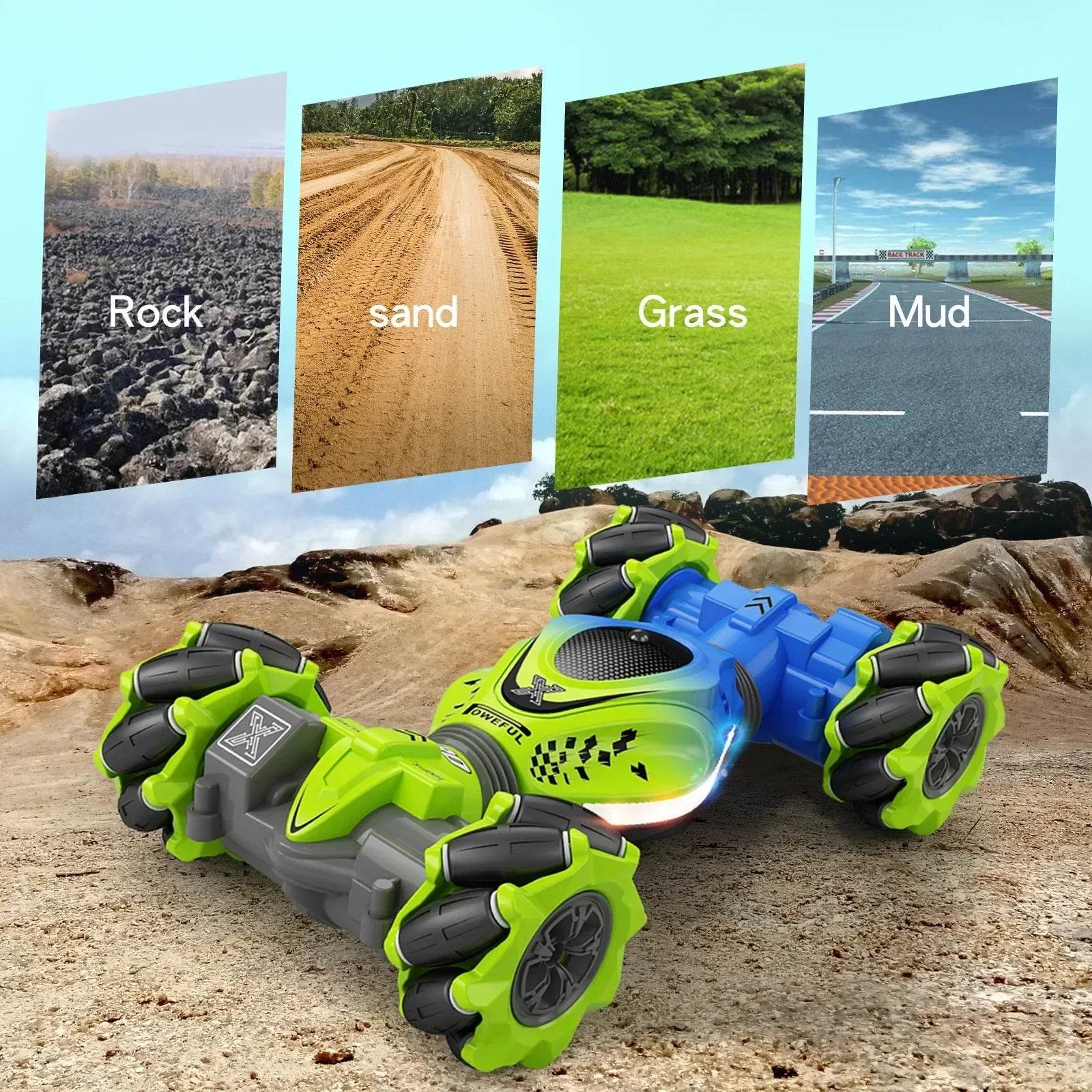 Newest 4WD RC Stunt Car 2.4G Radio Remote Control Toys - ToylandEU