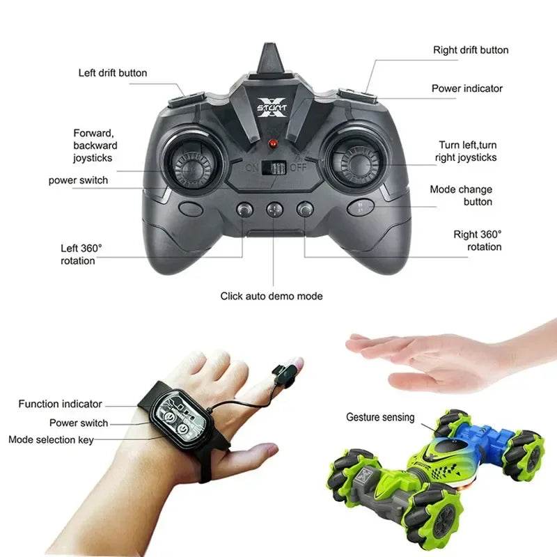 Newest 4WD RC Stunt Car 2.4G Radio Remote Control Toys - ToylandEU