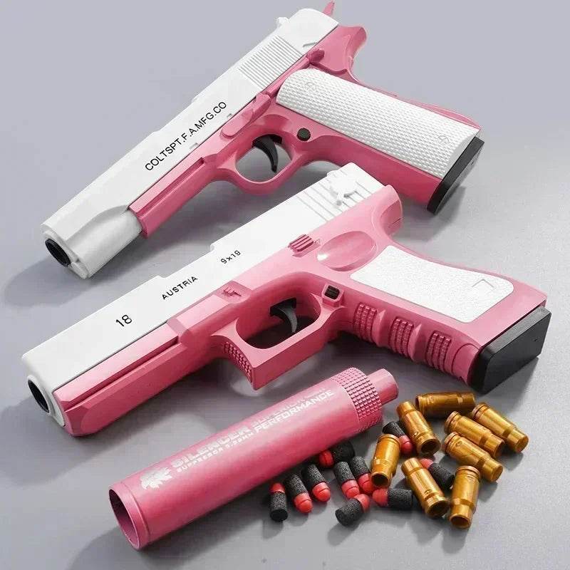 Newest Shell Ejecting Airsoft Pistol Soft Bullet Toy Gun - ToylandEU