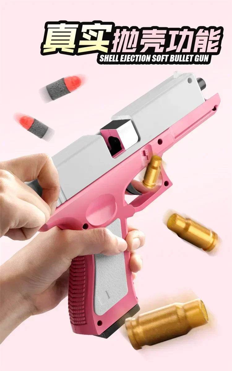 Newest Shell Ejecting Airsoft Pistol Soft Bullet Toy Gun - ToylandEU