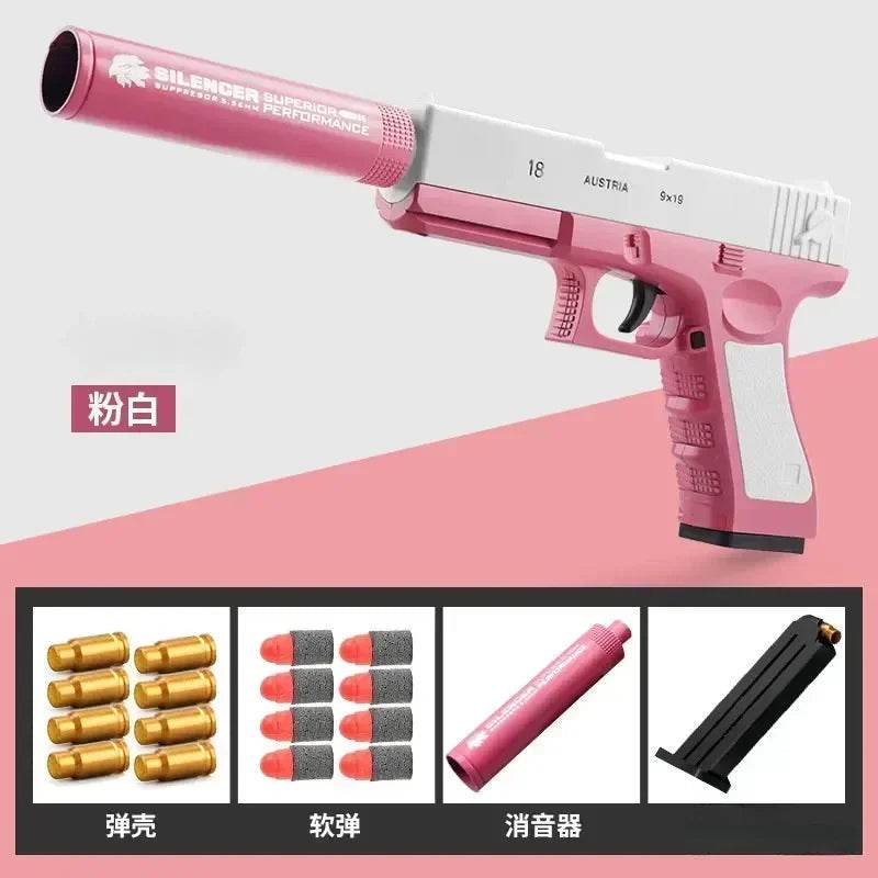 Newest Shell Ejecting Airsoft Pistol Soft Bullet Toy Gun - ToylandEU
