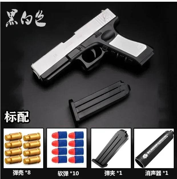Newest Shell Ejecting Airsoft Pistol Soft Bullet Toy Gun - ToylandEU