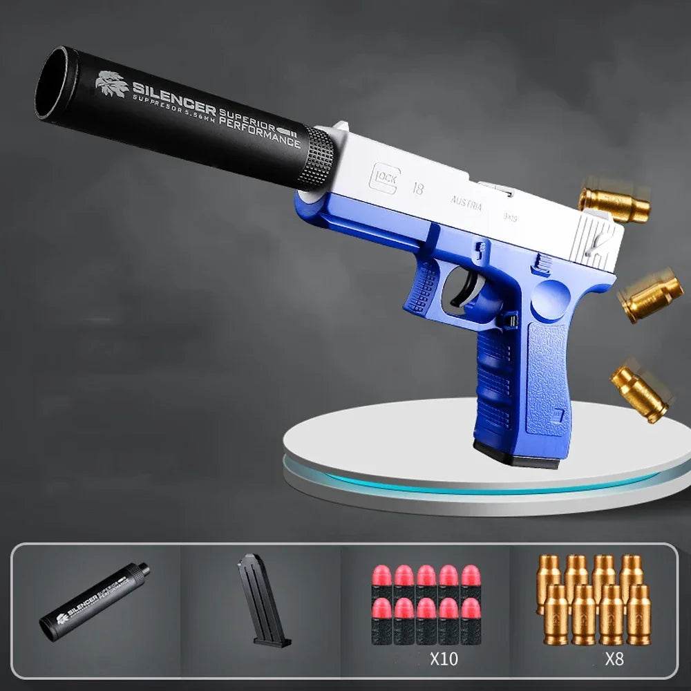 Newest Shell Ejecting Airsoft Pistol Soft Bullet Toy Gun - ToylandEU