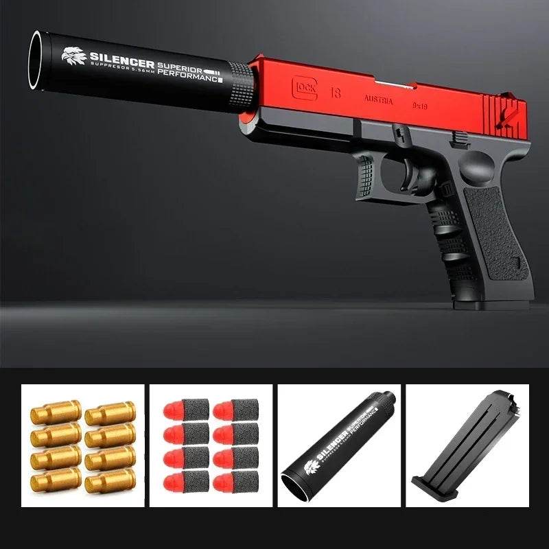 Newest Shell Ejecting Airsoft Pistol Soft Bullet Toy Gun - ToylandEU