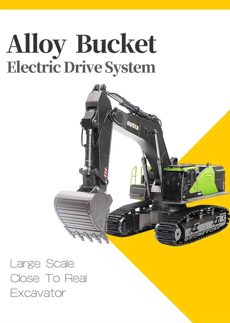 Newly Released Huina 1593 1/14 Scale 22 Channels RC Excavator - ToylandEU