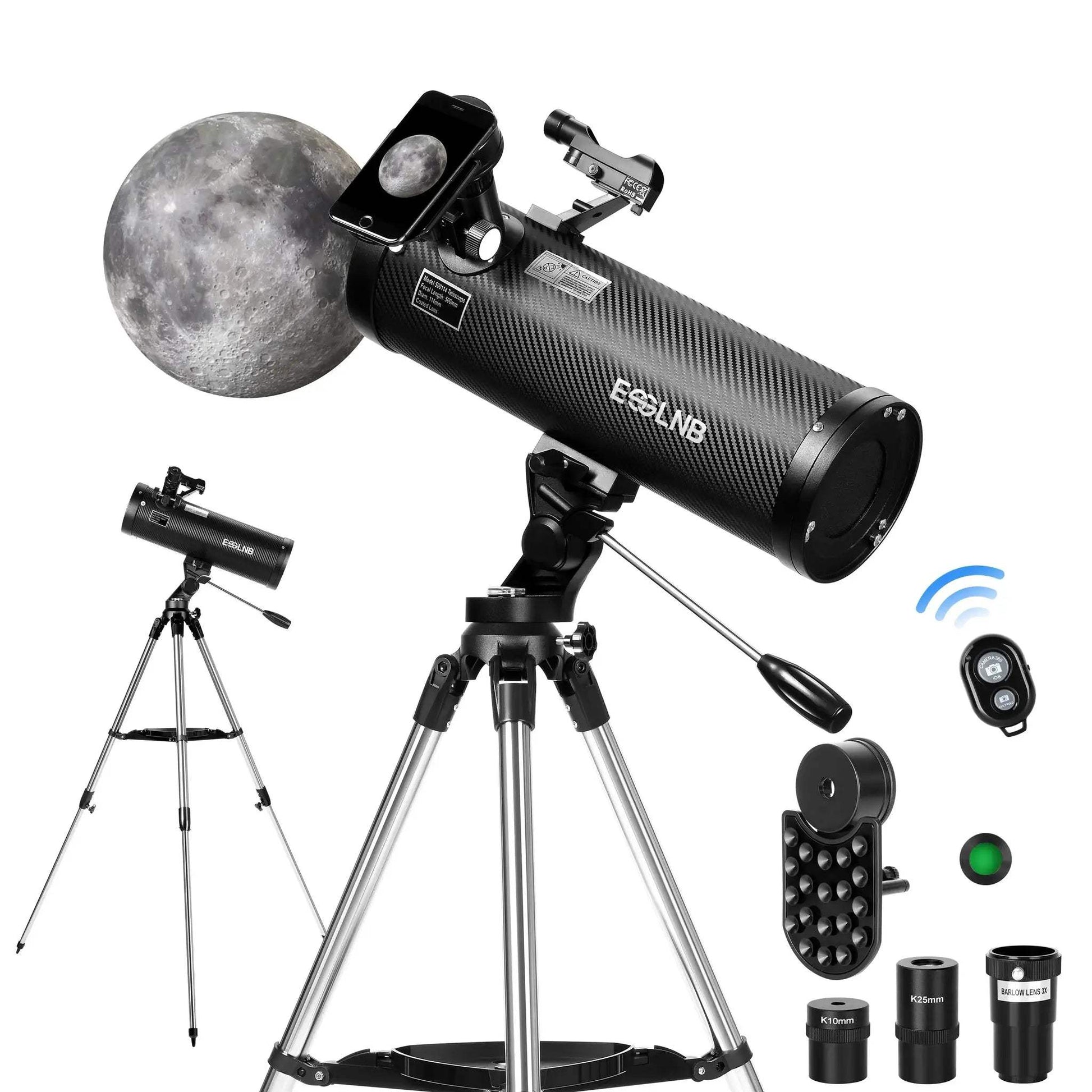 Newtonian Reflector Telescope 114mm Aperture For Moon Viewing - ToylandEU