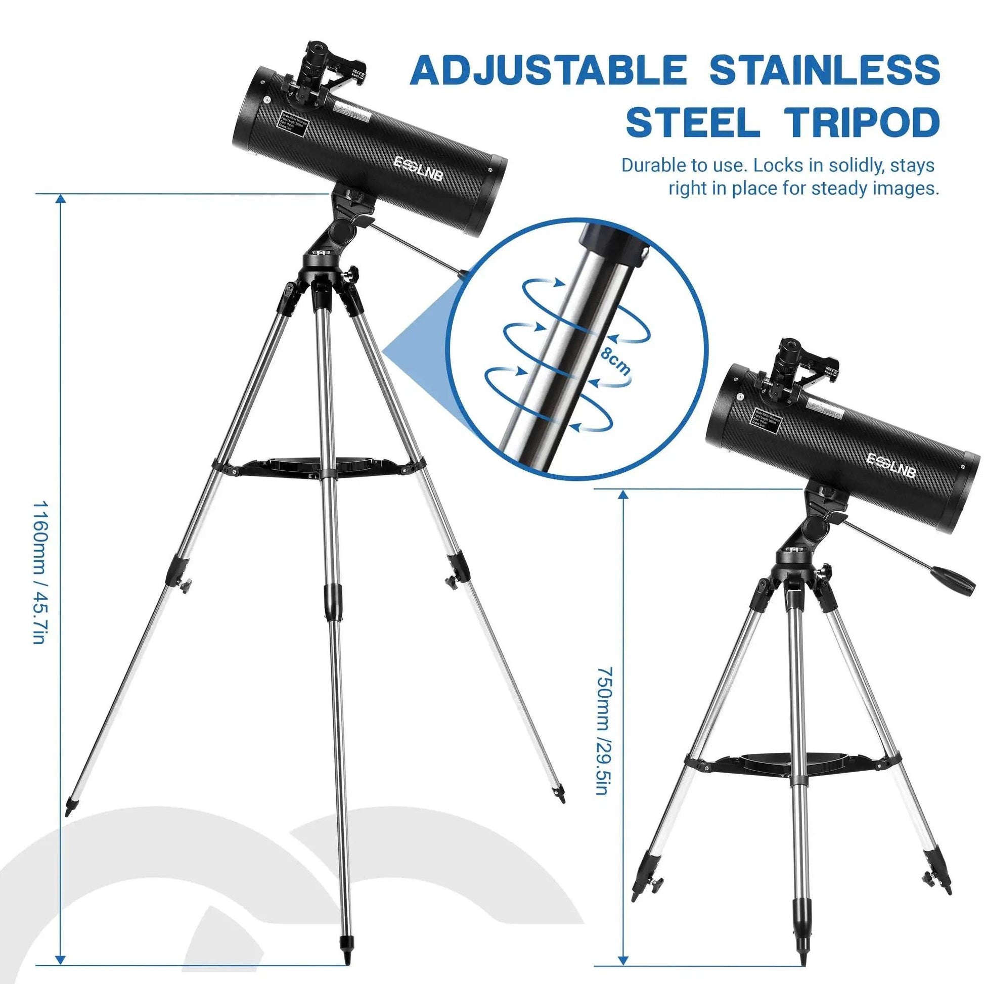 Newtonian Reflector Telescope 114mm Aperture For Moon Viewing - ToylandEU