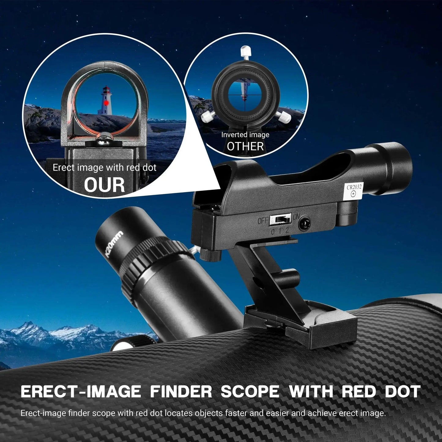  Newtonian Reflector Telescope 114mm FM Coated Moon View -  ToylandEU™
