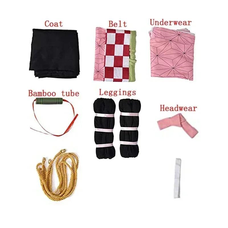Nezuko Kimono Costume | Complete Set With Wig | Toylandeu™