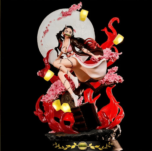 Nezuko Kamado Figure, LED Demon Slayer Kimetsu No Yaiba Figurines 12 in