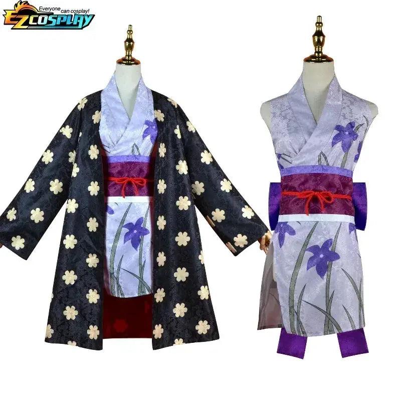  Nico Robin Cosplay Costume Authentic Kimono Dress Wig -  ToylandEU™