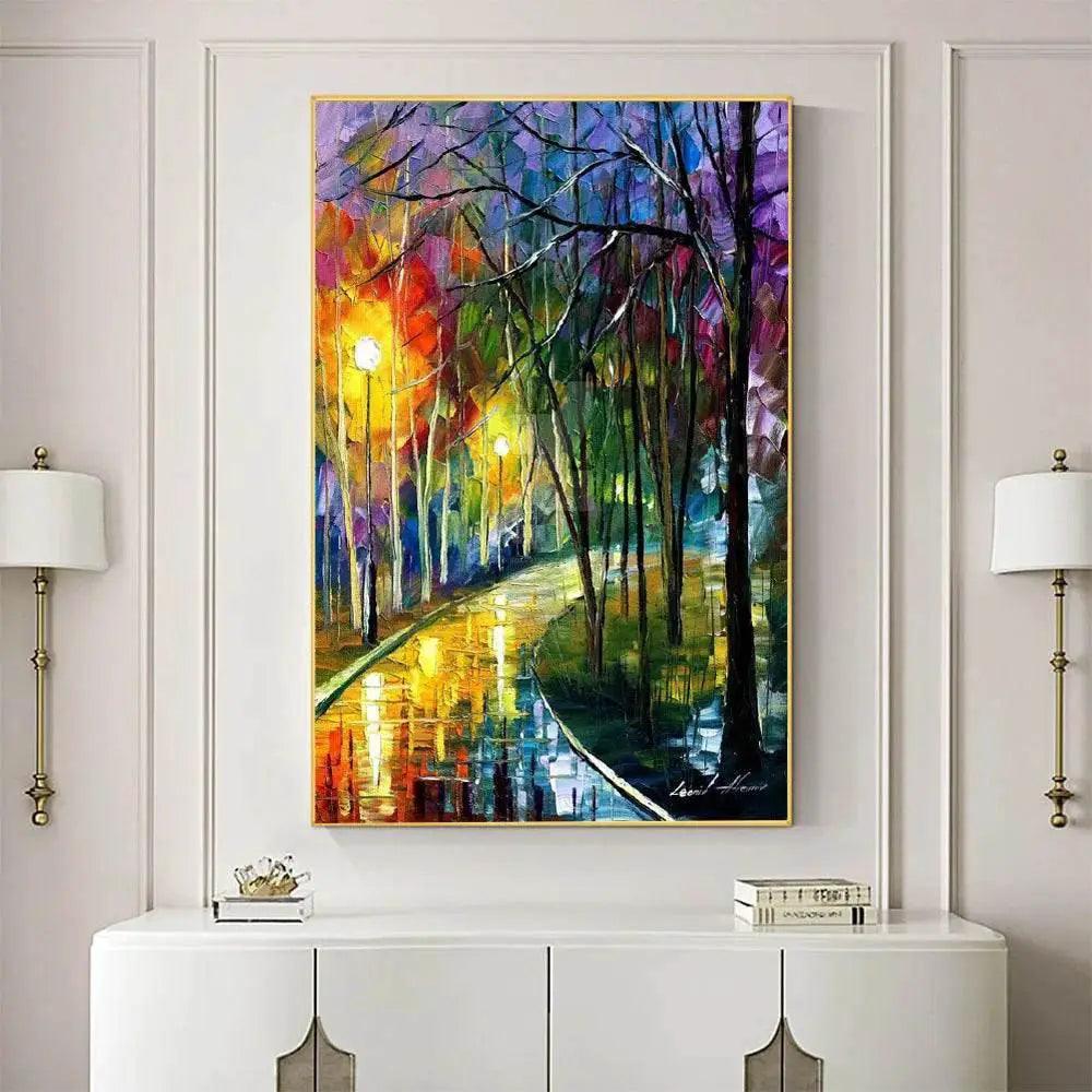  Night Rain Scenic 11CT Cross Stitch Embroidery Kit with DMC Threads for Adults -  ToylandEU™