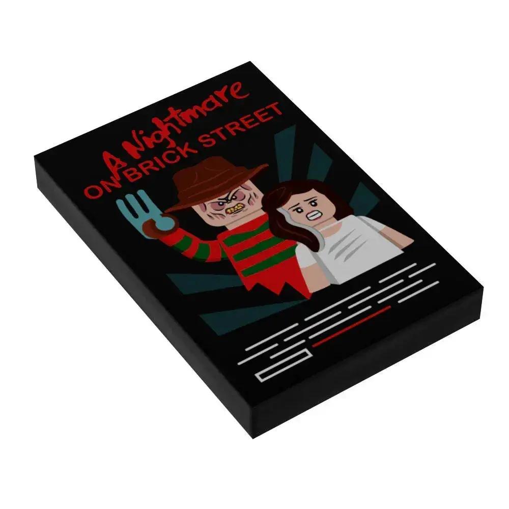 Lego Tile Nightmare On Brick Street Custom Print Figure Scale - ToylandEU