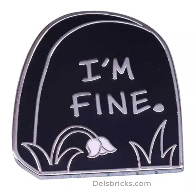  Nihilism Enamel Pin Grave Stone Dark Humor Collectible -  ToylandEU™