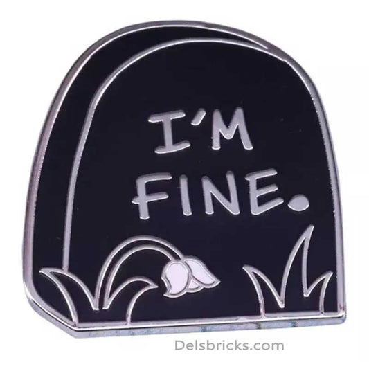  Nihilism Enamel Pin Grave Stone Dark Humor Collectible -  ToylandEU™