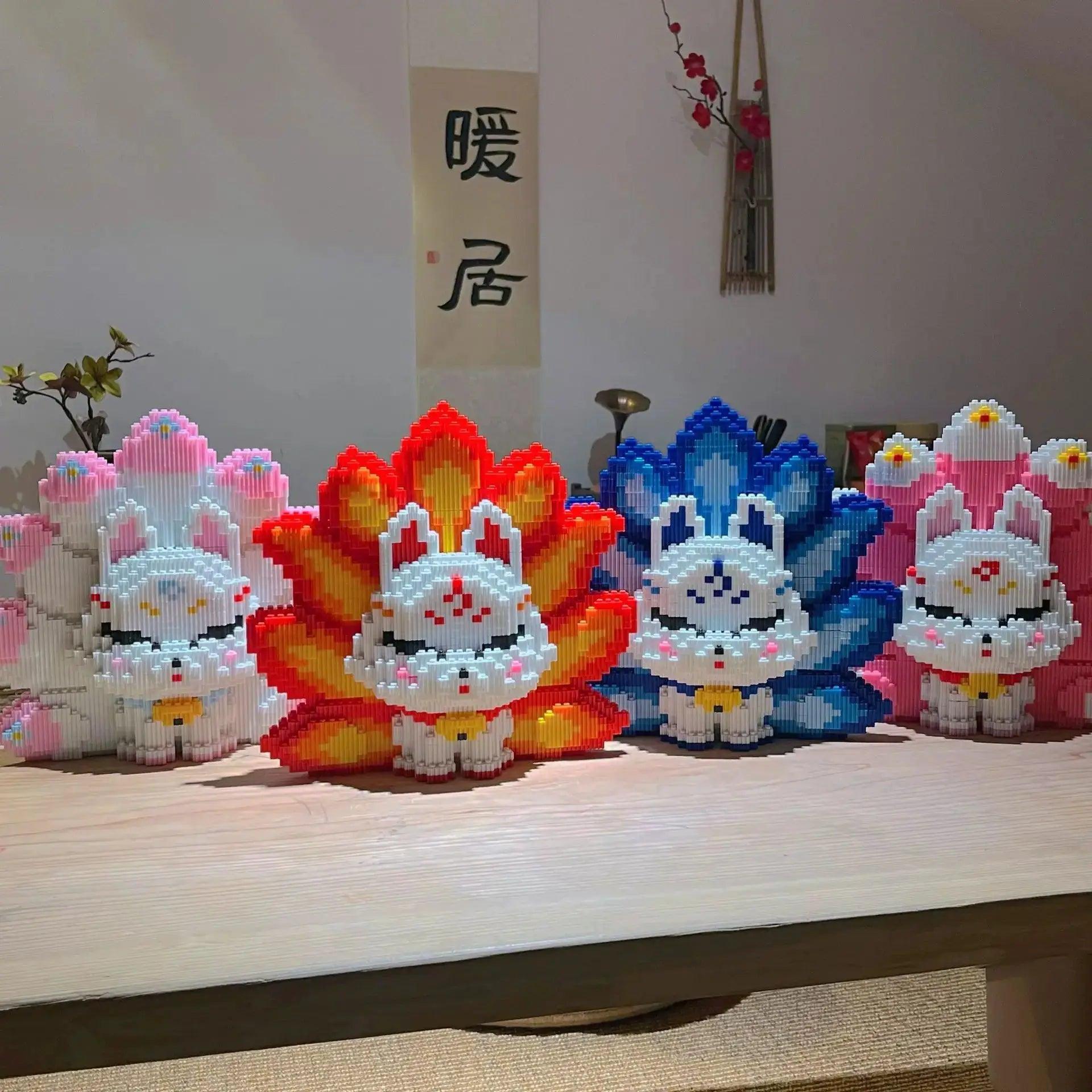  Nine Tailed Fox Puzzle Block Oversized Birthday Gift -  ToylandEU™