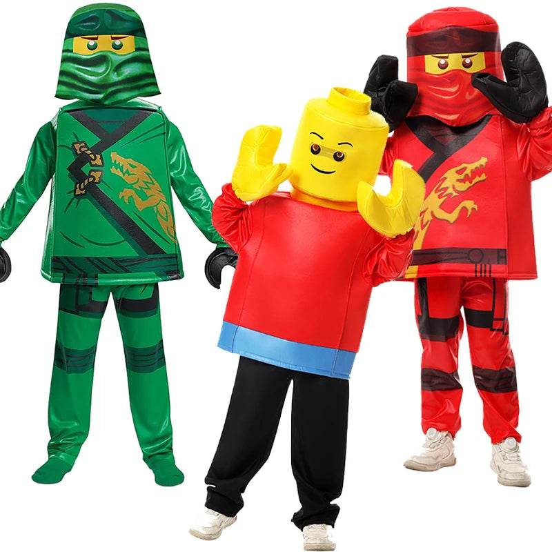 Ninja Hero Costume Kit for Kids - Halloween Kai & Lloyd Costume Set - ToylandEU