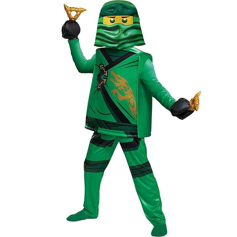 Ninja Hero Costume Kit for Kids - Halloween Kai & Lloyd Costume Set - ToylandEU